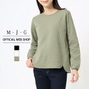 【公式】【40%OFF】【暖】M・J・G エムジジェ 接結キルトプルオーバー レディース ブラック エクリュ オリーブカーキ キルト素材 保温効果 暖か あった...
