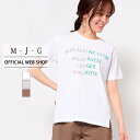 【クレアランス再値下げ】【公式】【50%OFF】M・J・G エムジジェ プリントハンソデT レディース オフホワイト グレージュ ブラウン 綿100% スリット...