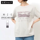【夏物セール品再値下げ!!】【公式】【50%OFF】M・J・G エムジジェ プリント半袖T レディース 春夏の人気アイテム Tシャツ 着回し 上品 綿100% ...
