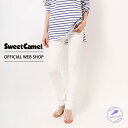 more10 offクーポン対象 5/6まで【公式】【40 OFF】Sweet Camel スウィートキャメル サテンストレッチスキニー レディース カラーパンツ ブラック 黒 ホワイト 白 55 58 61 64 フルレングス スキニー ハイパワーストレッチ 春夏 通年 CA6411 母の日 プレゼント