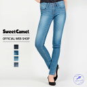 more10 offクーポン対象 5/6まで【公式】【50 OFF】Sweet Camel スウィートキャメル スキニー レディース ジーンズ ワンウォッシュ スキニー フルレングス デニム 細身 股上浅め 股下80 秋冬 SALE SA9341 母の日 プレゼント