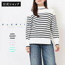 【公式】【2025/春夏新作入荷】AZURITE by sweet camel アズライト ボーダーボトルネックプルオーバー レディース ニット ホワイト ブラ...