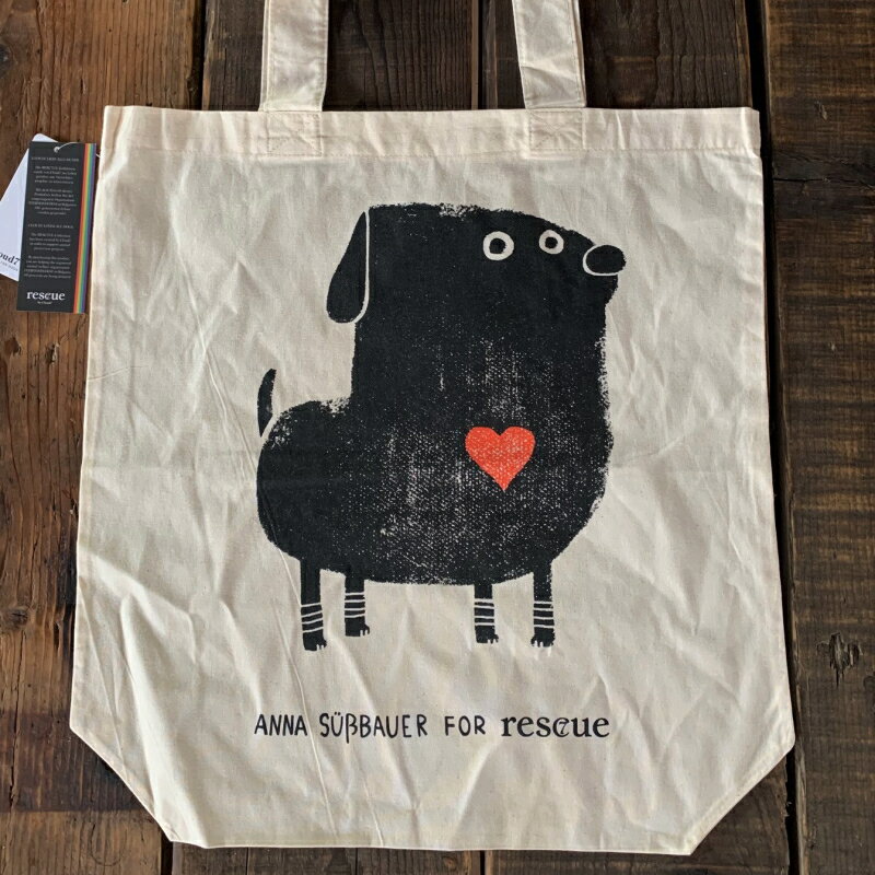 【数量限定！！】【ブルガリア動物福祉団体寄付商品】Cloud7 クラウド7 RESC7UE Tote Bag Heart 100 Organic Cottonオーガニックトートバッグ