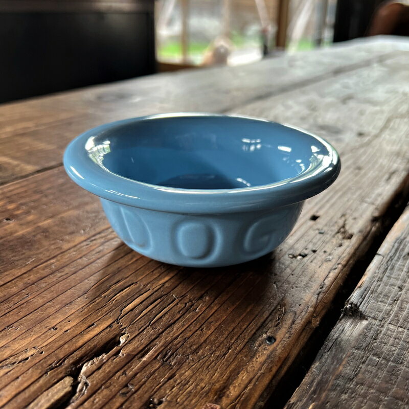 BAUER POTTERY DEMI DOG BOWLPowder Blueパウダーブルー(犬用食器) バウアーポッタリー 