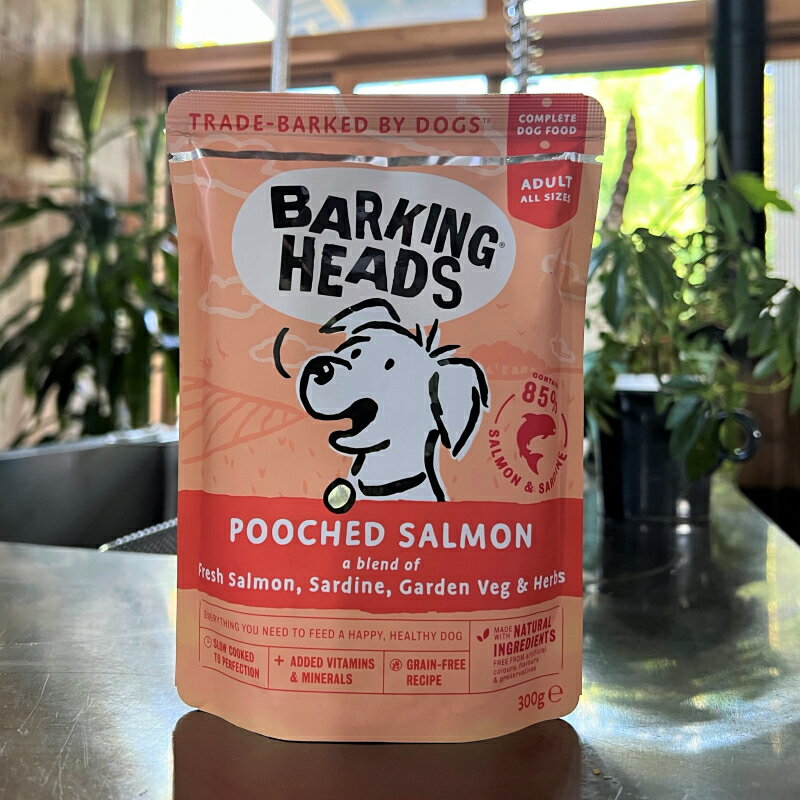 Barking Heads バーキングヘッズ プーチド サーモン300g (犬用ウェットフード総合栄養食)【安心の年中無休！】【12時までの御注文で当日発送！】【おかげさまで信頼の20周年】