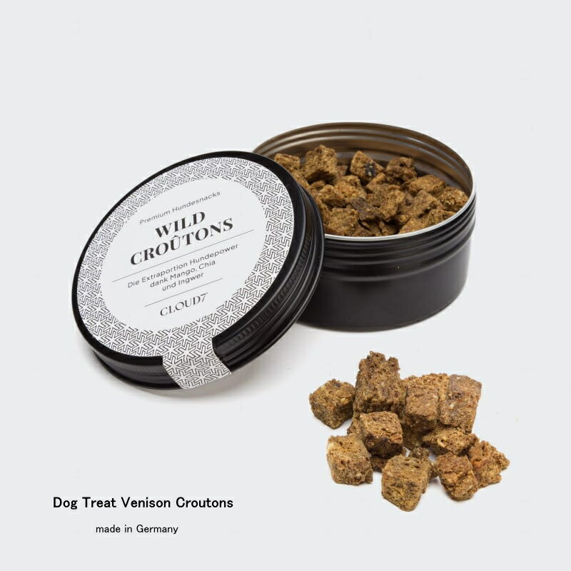 Dog Treat Venison Croutons 50g 最高品質鹿肉トリート ドッグトリートベニソンクルトン グルテンフリー アレルギー犬対応原料 【ドイツ現地生産 直輸入品】【安心の完全無添加 無着色】 Cloud…