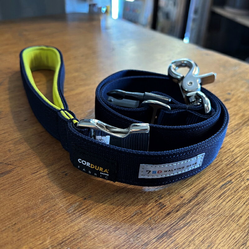 seven seas dog セブンシーズドッグ 中大型犬用Lサイズ ネイビー CORDURA NYLON SHORT LEAD コーデュラナイロンショートリードしつけ用..