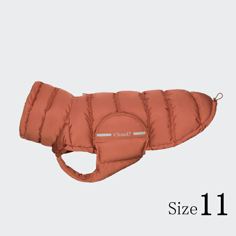 【数量限定！送料無料！】Dog Coat Alaska ドッグコート アラスカ Brick Red ブリックレッド Size11ドイツ製極暖ウィンタージャケット Cloud7 クラウド7 犬 服 冬 ダウン 【おかげさまで信頼の22周年】