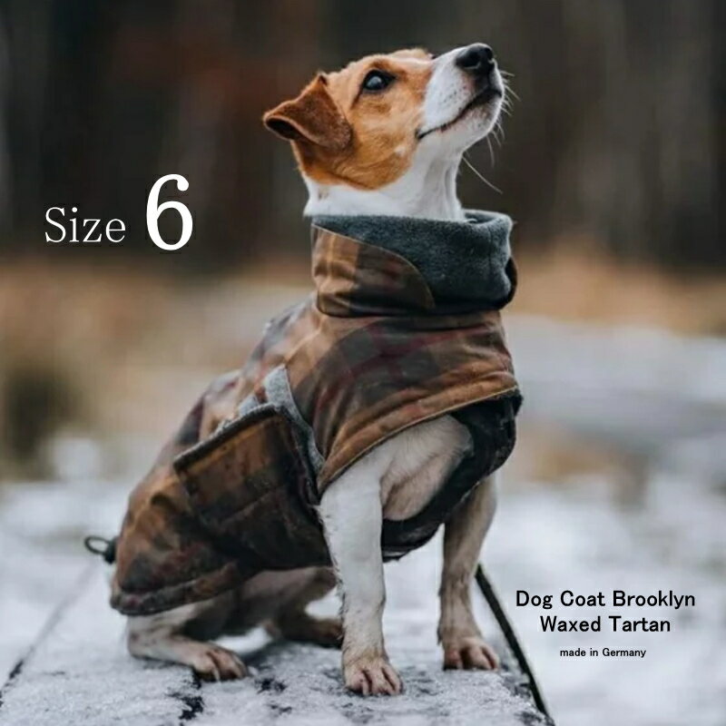 【数量限定！送料無料！】 Dog Coat Brooklyn Waxed Tartan ドッグコート ブルックリン ワックスタータン Size6 撥水犬用コート Cloud7 クラウド7 犬 服 コート 【ドイツ製ワックスコート】【おかげ様で信頼の22周年】