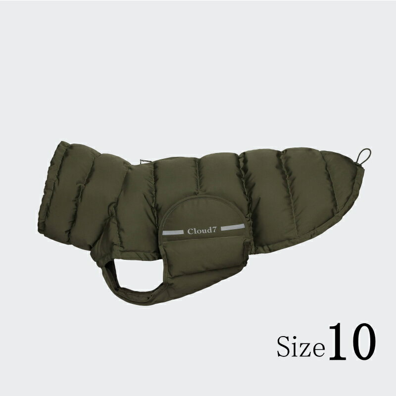 【数量限定！送料無料！】Dog Coat Alaska ドッグコート アラスカ Olive オリーブ Size10ドイツ製極暖ウィンタージャケット Cloud7 クラウド7 犬 服 冬 ダウン 【おかげさまで信頼の21周年】