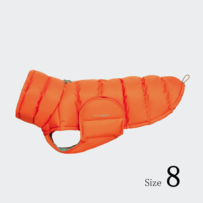 【数量限定!特別価格】Dog Coat Alaska ドッグコート アラスカ 2024年モデル Burnt Orange バーントオレンジ Size8ドイツ製極...