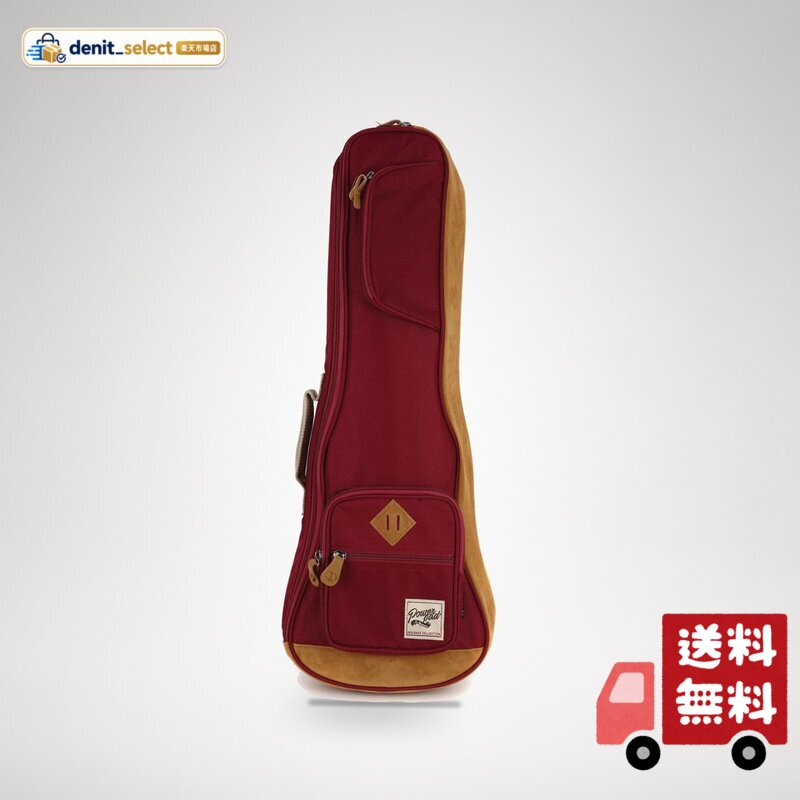 Ibanez テナーサイズ・ウクレレ用 ケース 保護クッション装備 IUBT541-WR ワインレッド