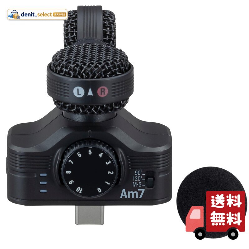 ZOOM(ズーム) Am7 Androidスマホマイク USB Type-C ブラック