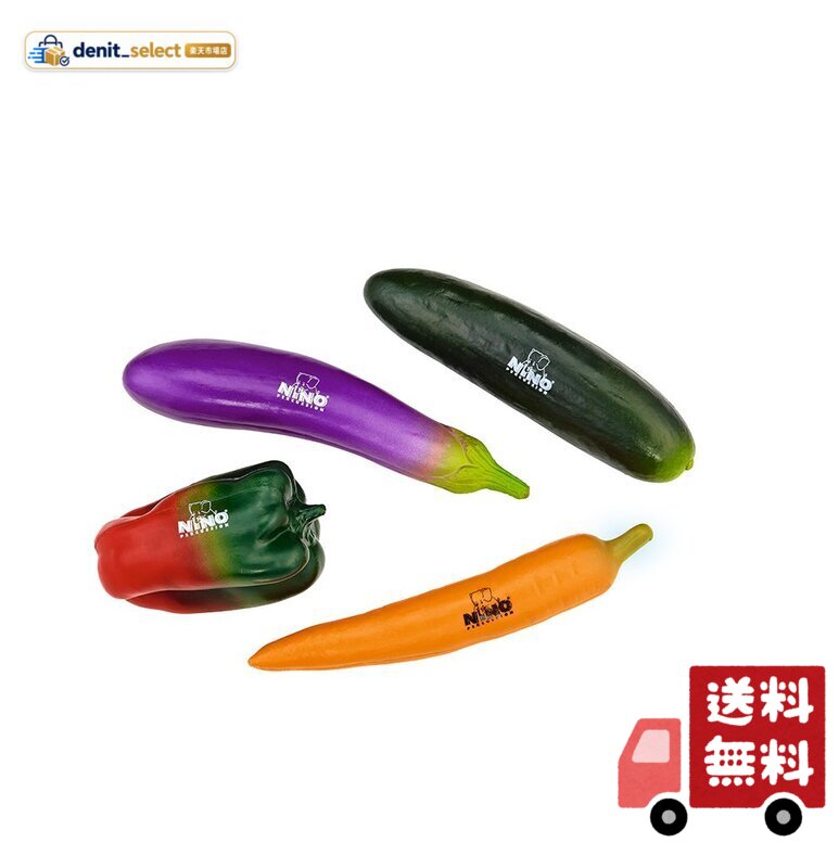 リアルなデザインが大好評! 野菜型シェイカーの4個セットです。 幼稚園や学校で活用されているのはもちろん、カラオケ大会やパーティーでの盛り上げグッズとしてもオススメです。 シェイカーはそれぞれ音が異なりますので、お気に入りの音を見つけてみてください。 本体材質:プラスチック 重量:350g(セット一式) セット内容:ニンジン×1・ナス×1・パプリカ×1・ズッキーニ×1