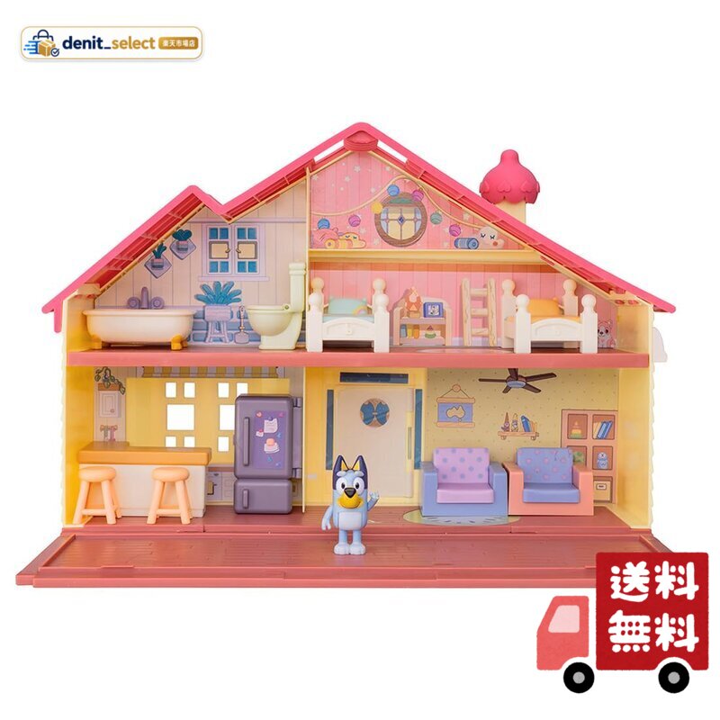 タカラトミー(TAKARA TOMY) ブルーイ かぐがいっぱい! 2かいだて! ブルーイファミリーのおうち