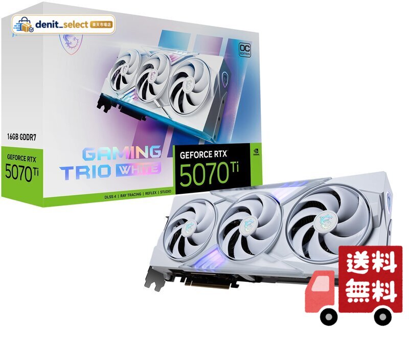 MSI マザーボード GeForce RTX 5070 Ti 16G GAMING TRIO 商品画像 5