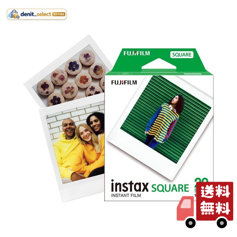 instax 富士フイルム(FUJIFILM) スクエアフォーマットフィルム 20枚入 instax SQUARE INSTAX SQUARE WW 2