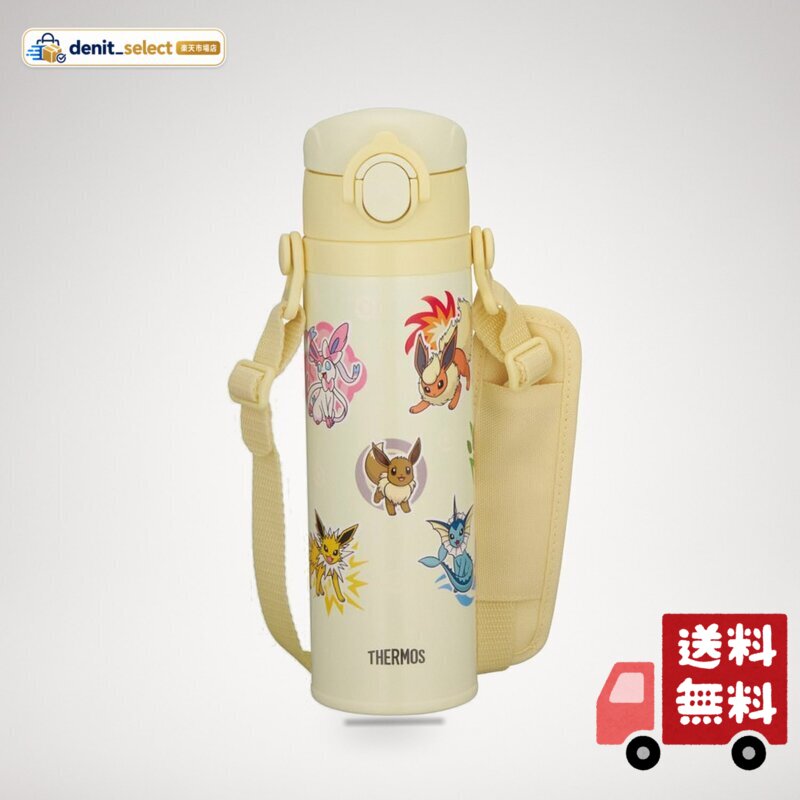 サーモス 水筒 真空断熱キッズケータイマグ 500ml ライトベージュ 子供用 通園通学 JOI-501PK(ポケモンシリーズ) LBE