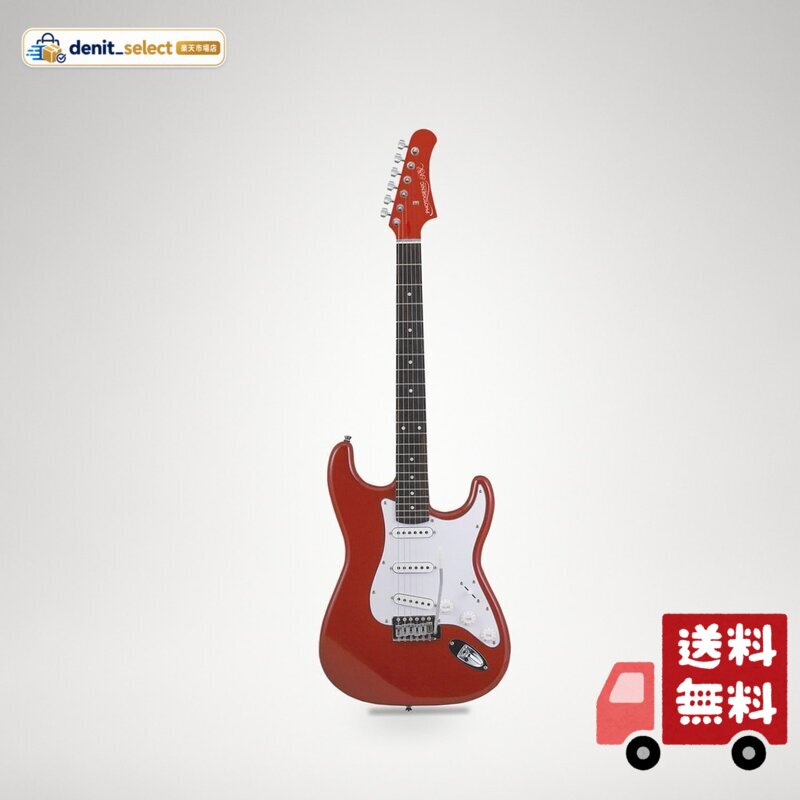 楽天市場】photogenicエレキギターメタリックレッドの通販