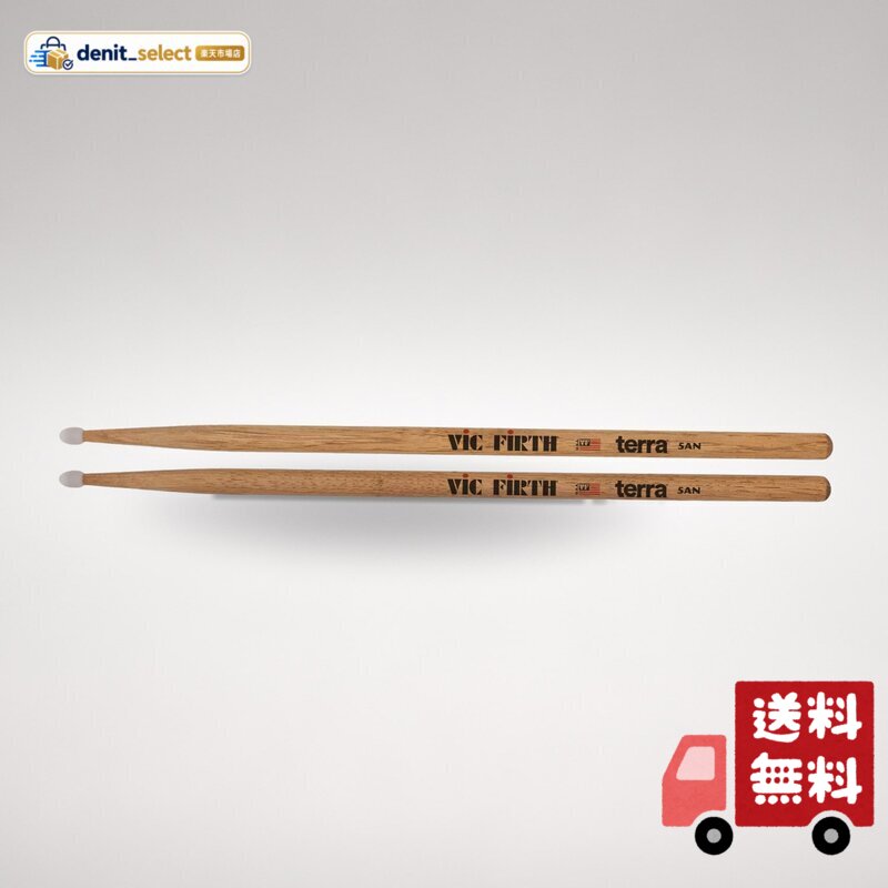 VIC FIRTH ヴィックファース Terraシリーズ ドラムスティック 5A Nylon Tip 14.4x407mm ヒッコリー ナイロンチップ VIC-5ATN｜denit_select楽天市場店の掲載写真