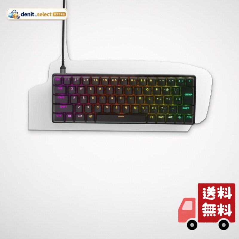 SteelSeries ラピッドトリガー 搭載 ゲーミングキーボード ミニサイズ Apex Pro Mini JP 有線 日本語配列 OmniPointスイッチ 2ーinー1アクションキー 搭載 64825 ブラック