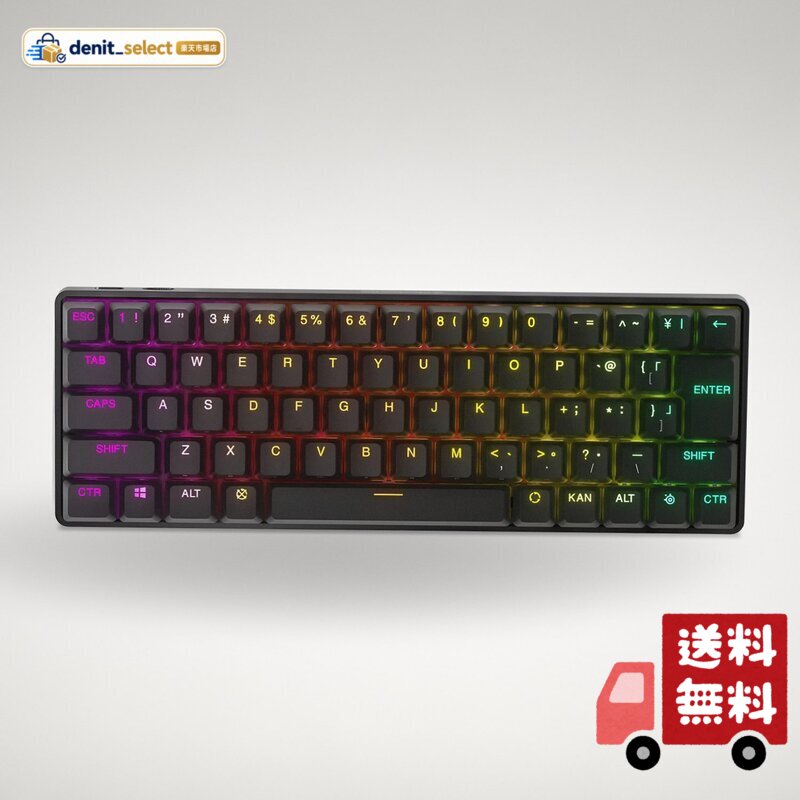 SteelSeries Steelseries ラピッドトリガー 搭載 ゲーミングキーボード ミニサイズ Apex Pro Mini Wireless JP 無線 ワイヤレス 日本語配列 Quantum 2.0ワイヤレス接続 OmniPointスイッチ