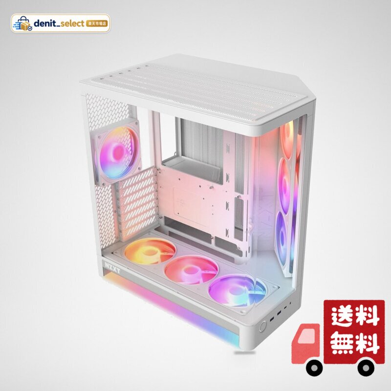 NZXT H6 RGB+(2026) White ミドルタワーPCケース CC-H62FW-P1 CS9774