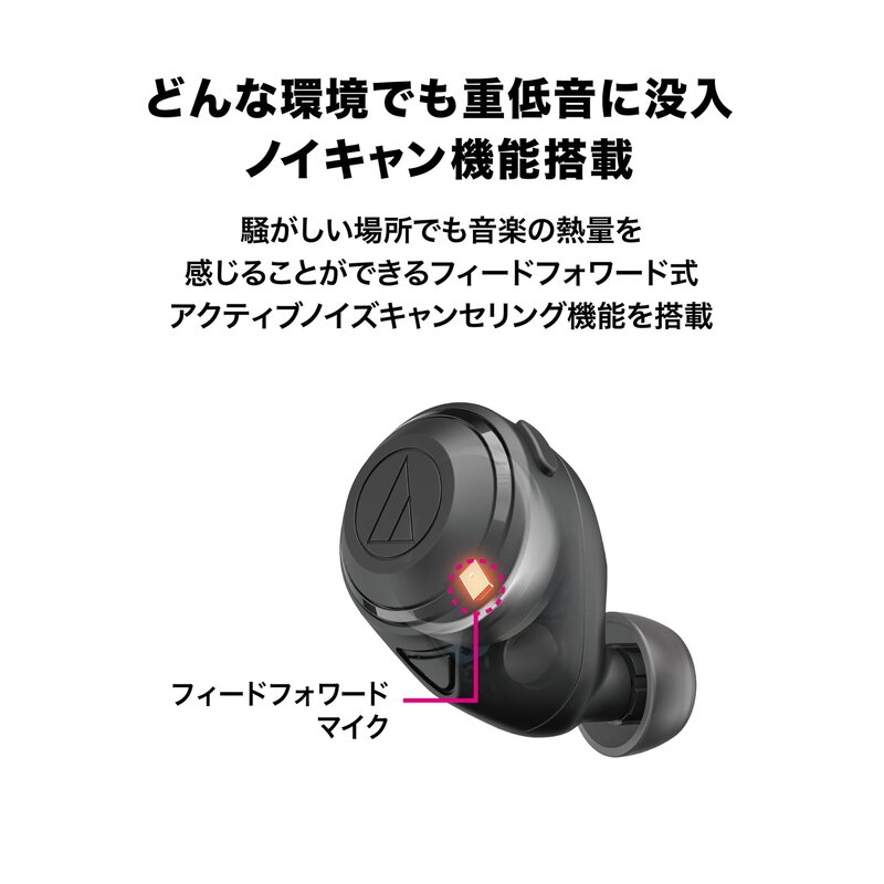 �����ǥ����ƥ��˥� ATH-CKS50TW BK �磻��쥹����ۥ� bluetooth/�磻��쥹����ۥ� �Υ�������󥻥�� ���㲻 / ������50���ֺ��� /����ۥ�20���ֺ��� / �����ʼ�����/�Υ�������󥻥�/�ҥ����롼/���ٱ�⡼��/ap