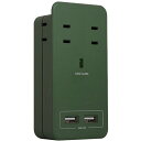 【ワンダフルデー限定ポイント3倍】ファーゴ SATI COLOR サティカラー AC4個口 USB 2ポート 4.2A オリーブ CT221OV 〈CT221O...