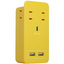 【8/18限定ポイント2倍】ファーゴ SATI COLOR サティカラー AC4個口 USB 2ポート 4.2A イエロー CT221YE 〈CT221YE〉