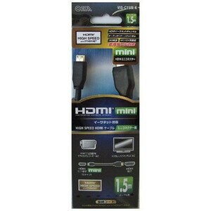 OHM HDMI1.4ߥ˥֥ 1.5m VIS-C15M-K ŵ VISC15MK