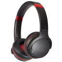 オーディオテクニカ audio-technica ワイヤレスヘッドホン ブラックレッド ATH-S220BT-BRD〈ATHS220BT-BRD〉