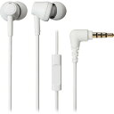 オーディオテクニカ スマートフォン用ヘッドホン ホワイト ATHCK350XIS-WH〈ATHCK350XIS-WH〉