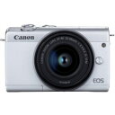 キャノン Canon ミラーレス一眼カメラ EOS M200・EF-M15-45 IS STM レンズキット ホワイト〈EOSM200WH1545IS〉