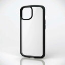 エレコム ELECOM iPhone 14 用 TOUGH SLIM LITE フレームカラー 6.1インチ ケースカバー タフスリム ライト ブラック PMA...