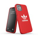adidas アディダス iPhone 12 mini スマホケース Originals CANVAS FW20 Scarlet 42268EX7936〈42268EX7936〉