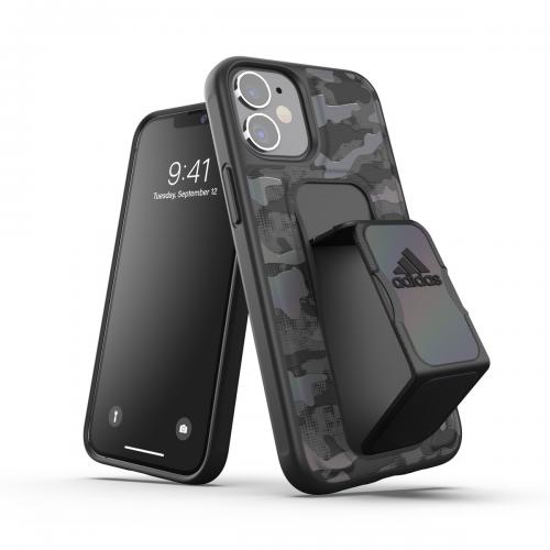 adidas アディダス iPhone 12 mini スマホケース Performance Grip case CAMO FW20 Black 42451EX8009〈42451EX8009〉