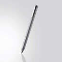 エレコム ELECOM アクティブスタイラスペン タッチペン 極細 2mm iPad専用 充電式 グレー オートスリープ機能 クリップ付 タブレット 滑らかな操作 P-TPACSTAP01GY〈PTPACSTAP01GY〉