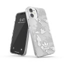 adidas アディダス iPhone 12 mini スマホケース Originals Snap Case Camo AOP SS21 for clear/white 43704EY1161〈43704EY1161〉