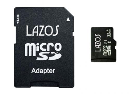 Lazos microSDHC 32GB UHS-I CLASS10 L-B32MSD10-U1〈LB32MSD10U1〉