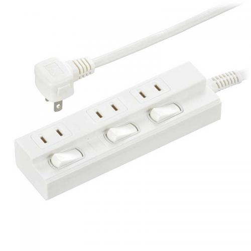 オーム電機 OHM 節電タップ 3個口 1m HS-TP31EDLP22〈HSTP31EDLP22〉