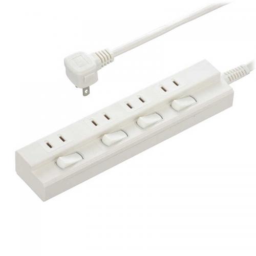 オーム電機 OHM 節電タップ 4個口 1m HS-TP41EDLP22〈HSTP41EDLP22〉