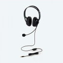 エレコム ELECOM 両耳 大型 4極 有線ヘッドセット HS-HP02STBK〈HSHP02STBK〉