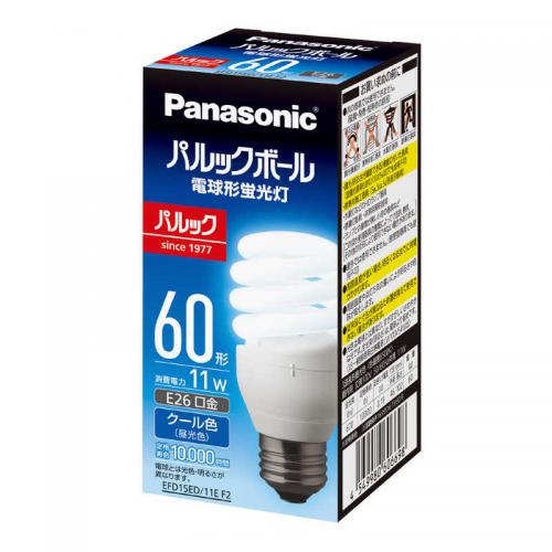 パナソニック　Panasonic パルックボール E26口金 電球60形 クール色 EFD15ED11EF2〈EFD15ED11EF2〉