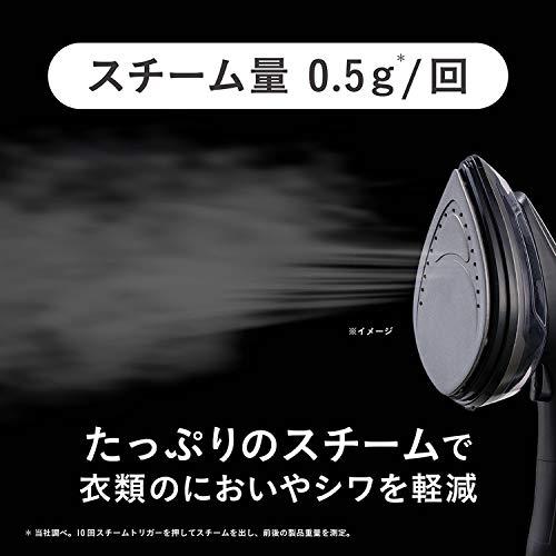 コイズミ 衣類スチーマー スチーム量0.5g/回 立ち上がり40秒 ブラシ・布アタッチメ...