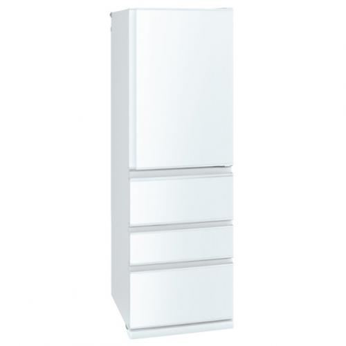 【配送設置無料】三菱 MITSUBISHI 冷蔵庫 403L 4ドア 右開き パールホワイト MR-N40K-W (大型配送対象商品 / 配達日・時間指定不可/ 沖縄および離島対応不可)〈MRN40K-W〉