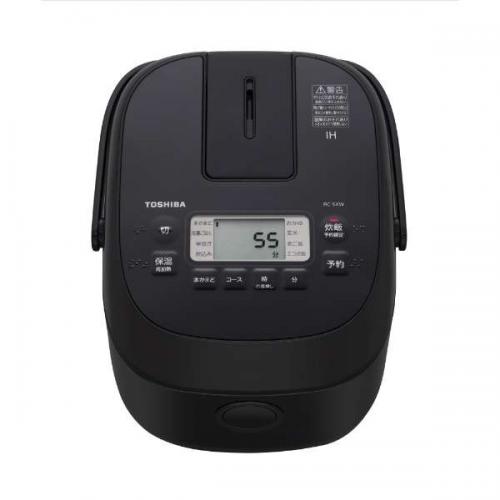 東芝 TOSHIBA IH炊飯器 3合炊き 備長炭ダイヤモンド釜 ブラック RC-5XW-K〈RC5XW-K〉