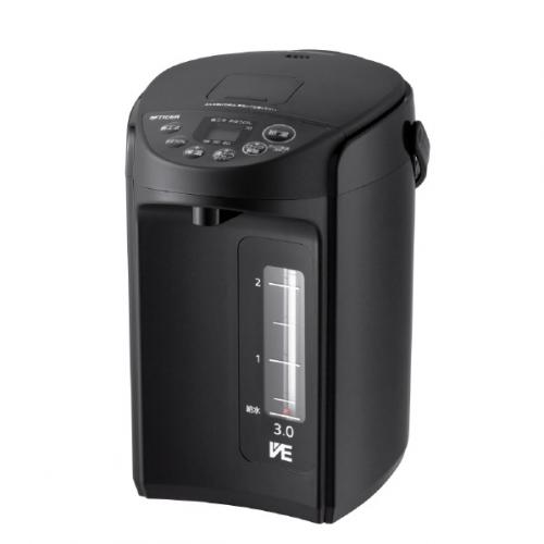 タイガー TIGER 電気ポット VE電気まほうびん とく子さん 3.0L クールブラック PIQ-G300KC〈PIQG300KC〉