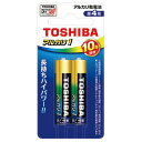 東芝 TOSHIBA アルカリ乾電池 単4形 2本パック LR03AN2BP〈LR03AN2BP〉