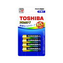 【9/1ワンダフルデー×ポイントアップで全品お買い得!】東芝 TOSHIBA アルカリ乾電池 単4形 4本パック LR03AN4BP〈LR03AN4BP〉